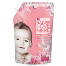 Гель для прання дитячого одягу Nature Love Mere "Екстракт цвітіння вишні", 1,3 л (м'яка упаковка)